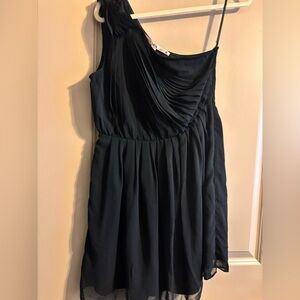 Chelsea & Violet Black One-Shoulder Mini Dress